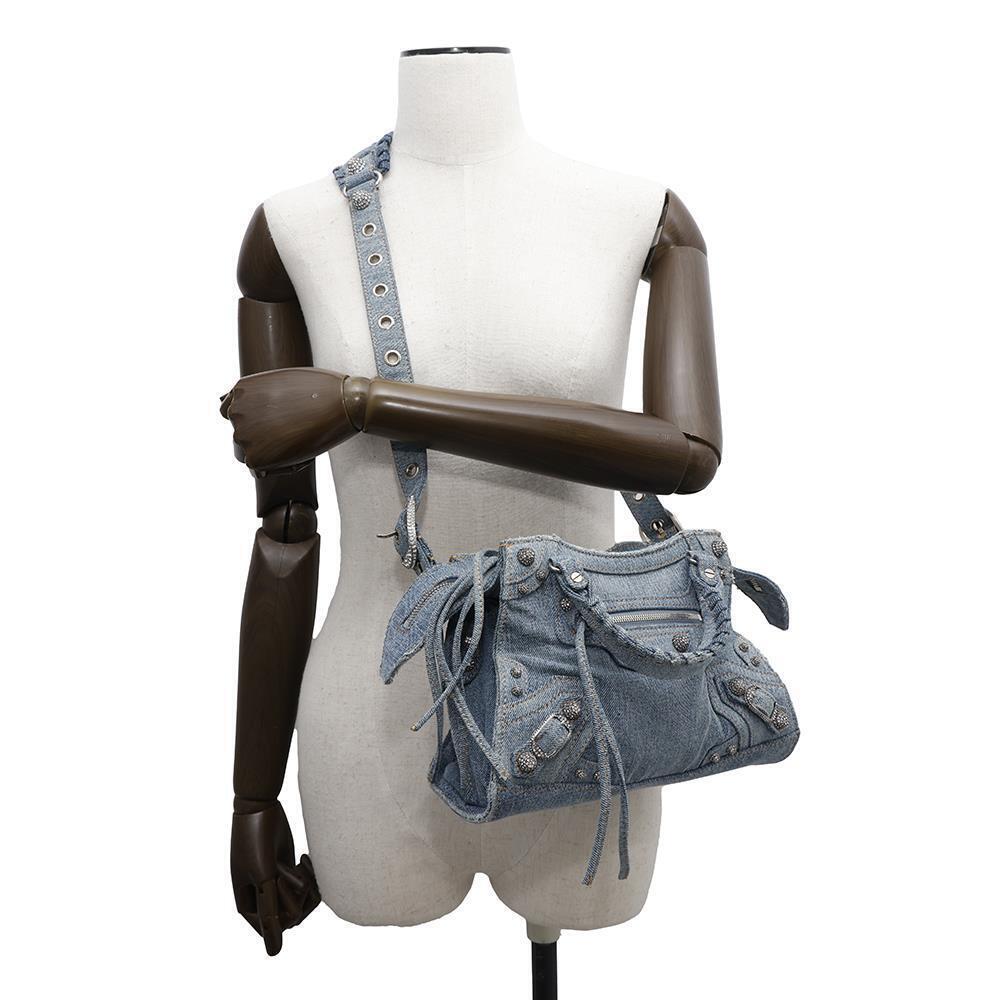Balenciaga Neo Cagol XS Denim Handbag Shoulder Bag - Picture 4 of 12